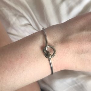 Sterling silver knot bracelet